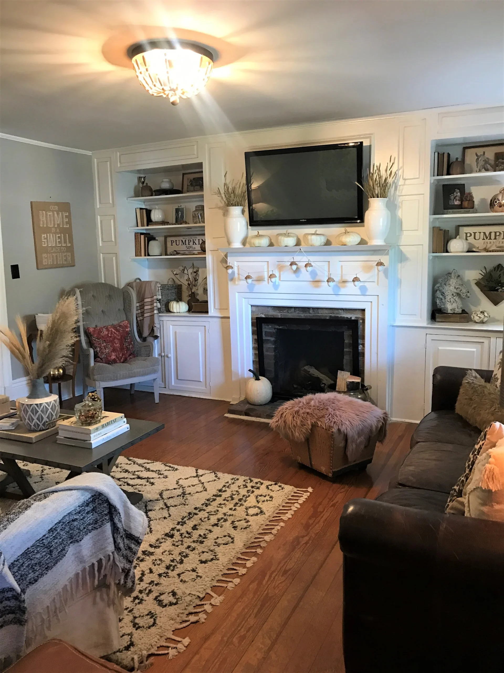 Fall Home Tour 2019: Cozy Modern Farmhouse Living Room — Gathered Living