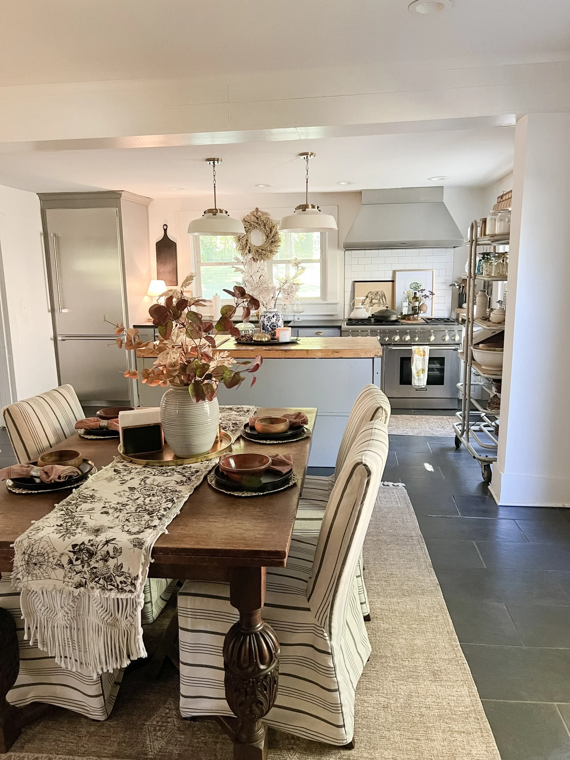 Fall Home Tour 2022: Warm + Cozy Neutral Fall Kitchen — Gathered Living