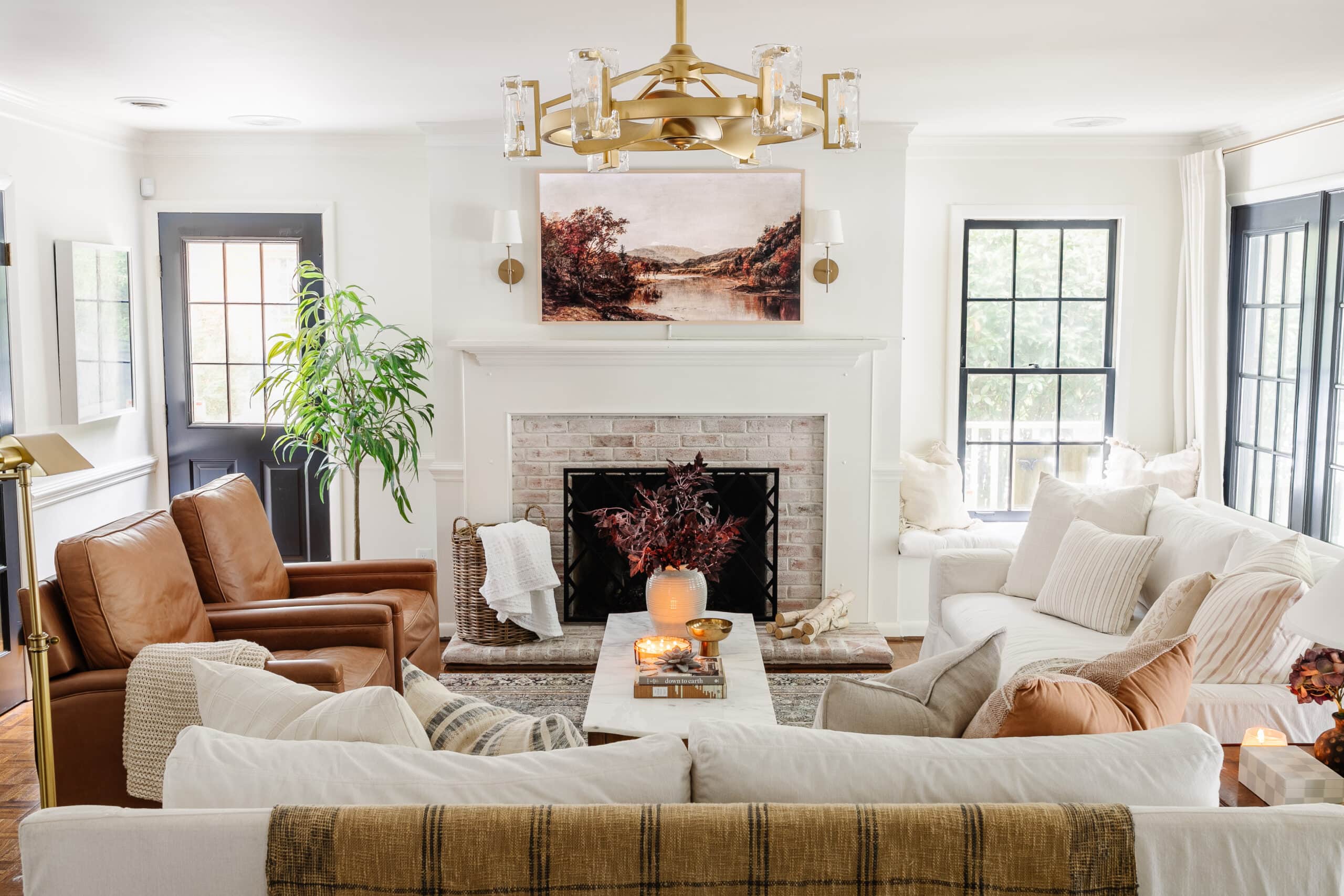 Fall Living Room Decor Ideas That Save Money and Time - Bless'er House