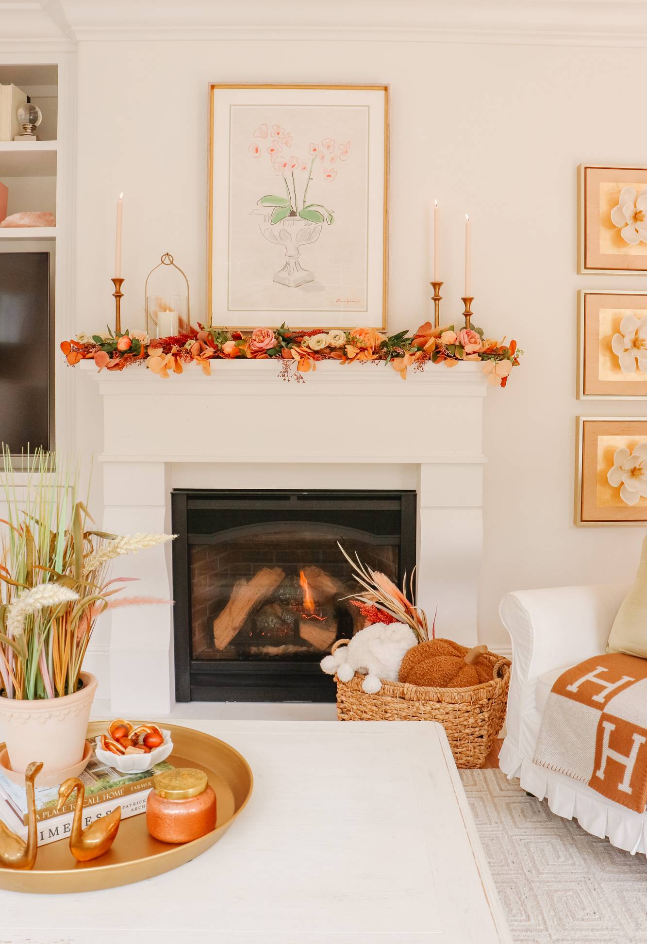 Fall Mantel Decor Ideas Mantel Grün Orange Cozy Fireplace Mantel Decor Ideas To Bring That Fall Flair Decoist