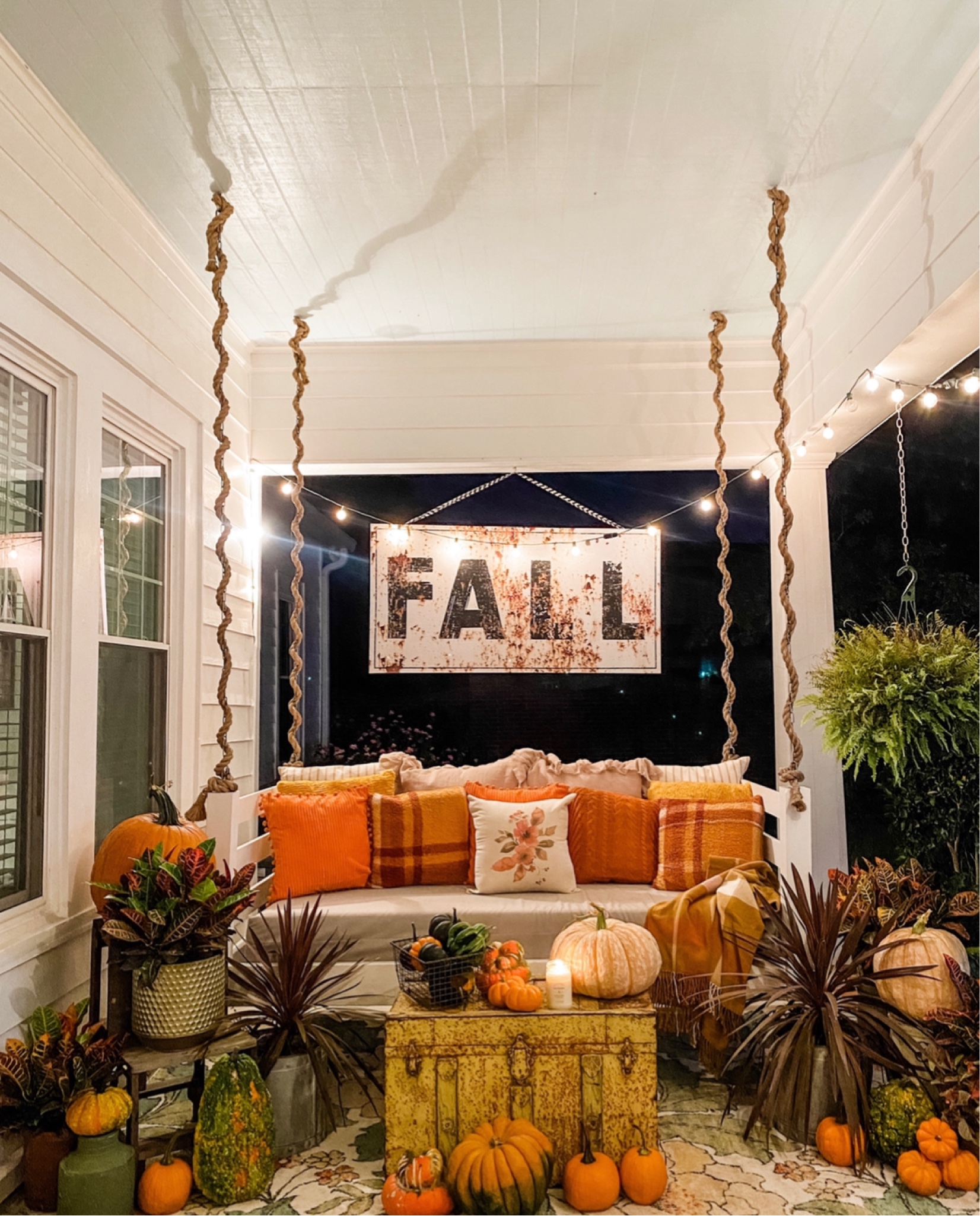 Fall Porch Ideas Cheap Fall Outdoor Pillows 10 Ideas For Fall Porch Decor The Home Depot
