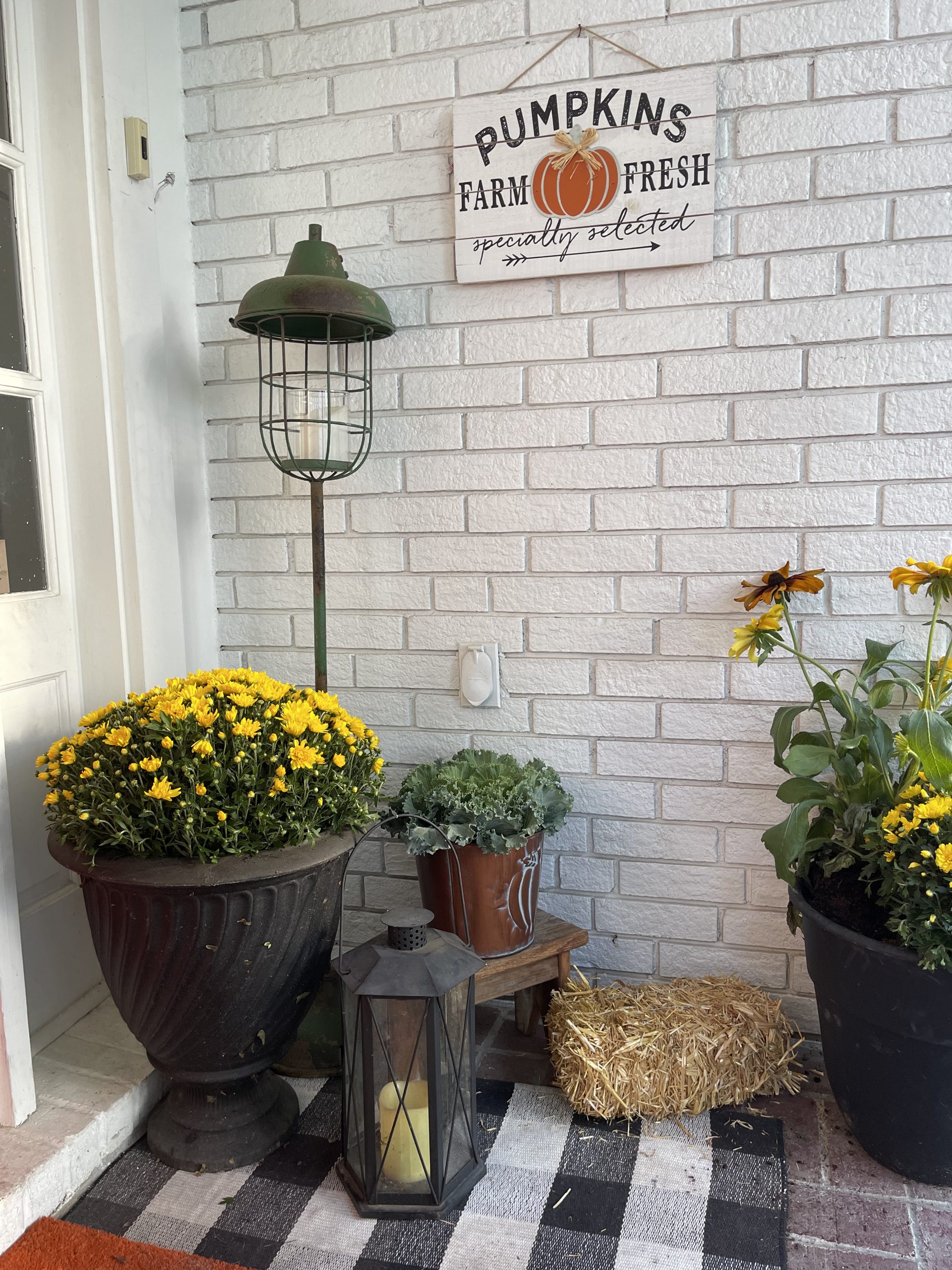 Fall Porch With Yellow & Red | My Life From Home