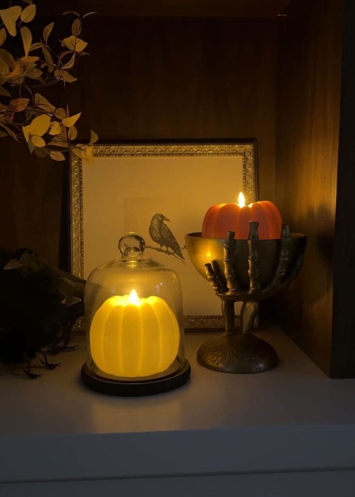 Flickering Pumpkin Candles: The Fall & Halloween Decor - stonebrookhome.design