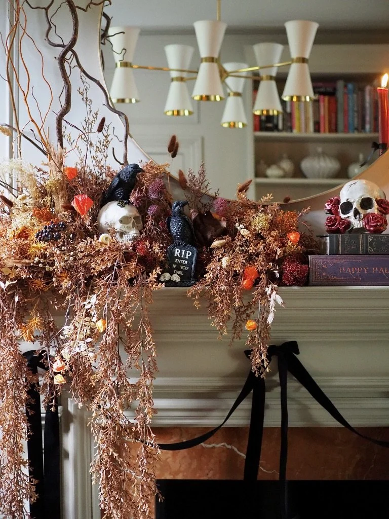 Halloween Decor Idea: 5 Tips On Styling A Spooky Fall Fireplace — MELANIE LISSACK INTERIORS
