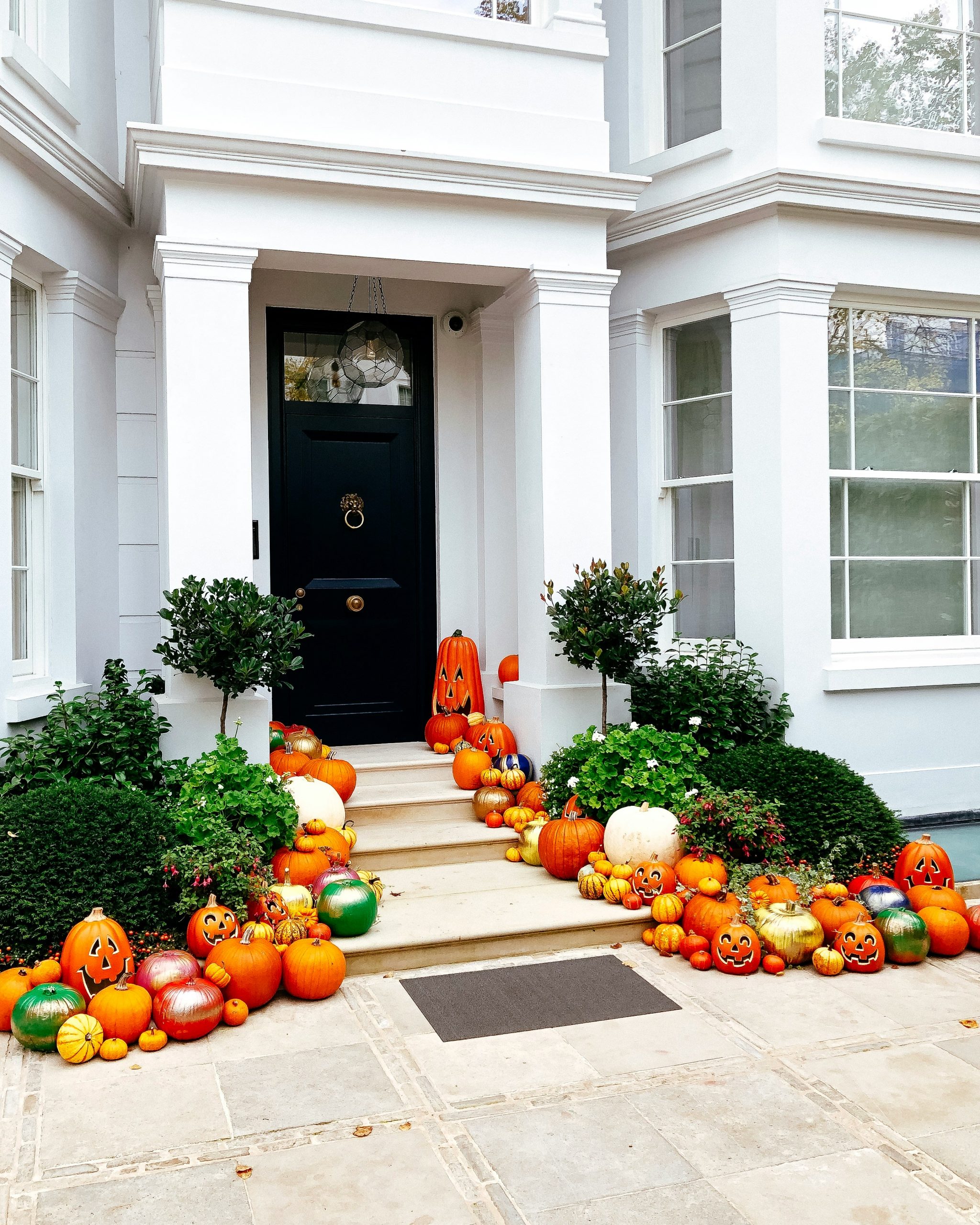 Halloween decoration on the porch