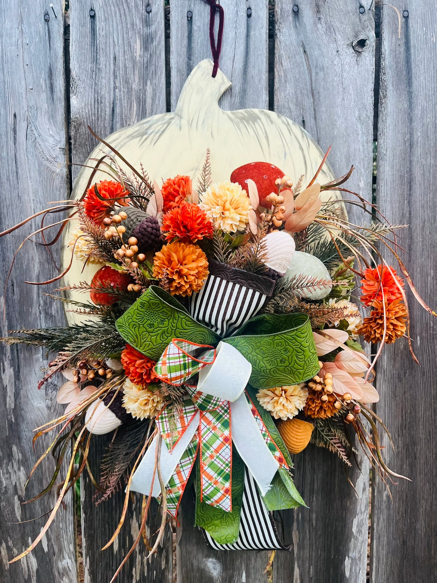 Handmade thanksgiving Wreath autumn fall decorations