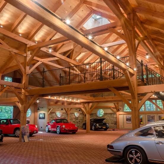 High-End Car Garage Resembles Historic Stone Barn | HGTV