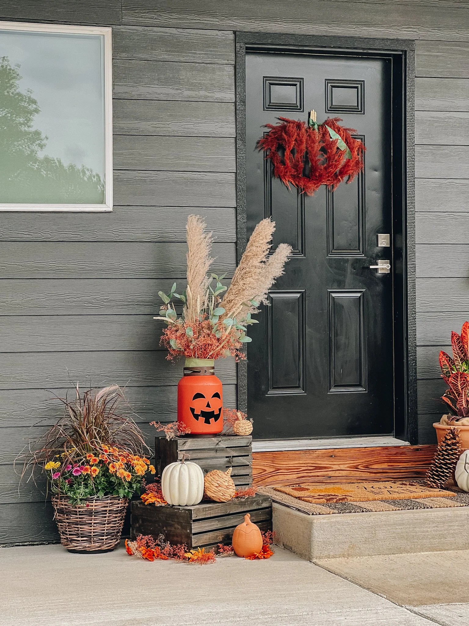 How to Easily Transition Your Halloween Porch Decor into a Thanksgiving Welcome — Bindle & Brass Trading Company