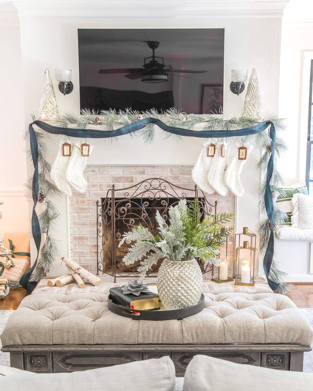 How to Make Beautiful DIY Mantel Garland for Christmas - Bless'er House