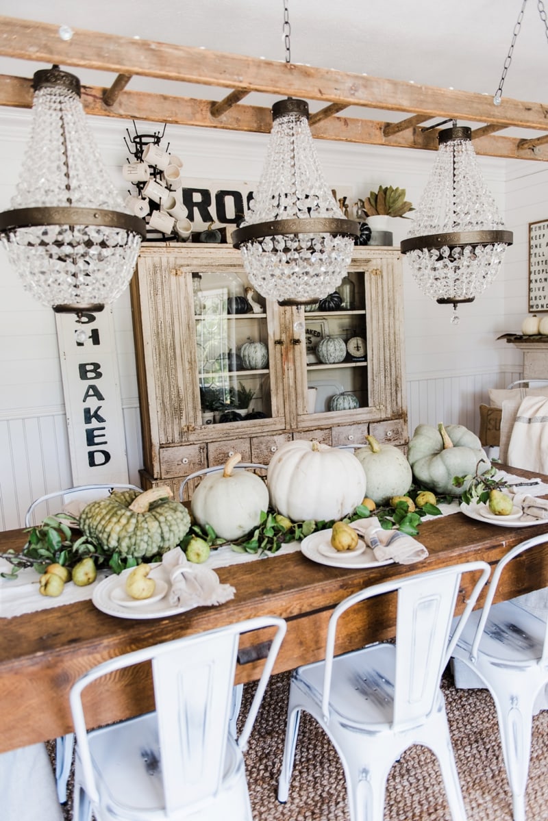 Kitchen Table Fall Dining Table Decor Ideas Fall Dining Farmhouse Dining Room Table Centerpiece Dining Room