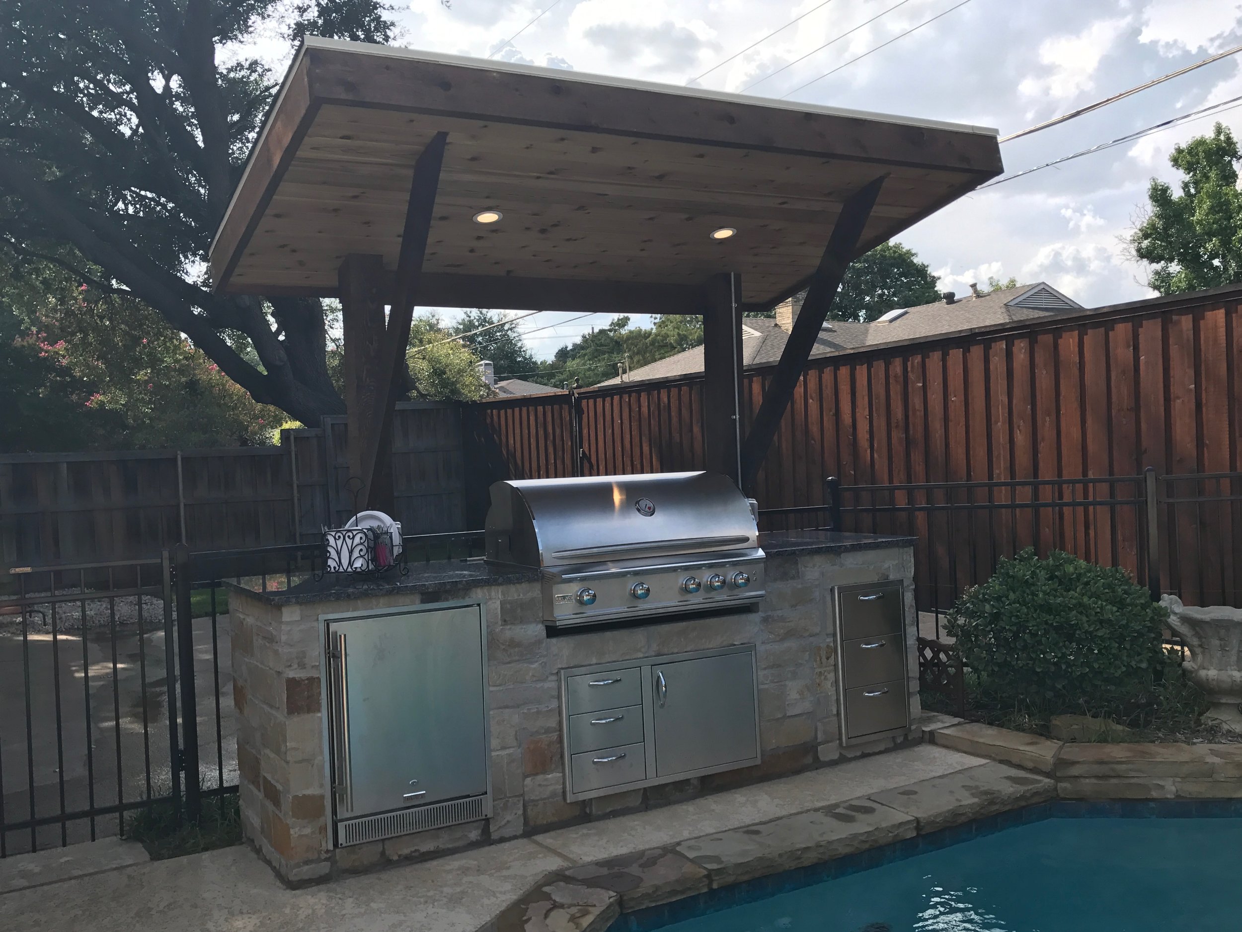 Lean-To Outdoor Kitchen — The Chatham Collective