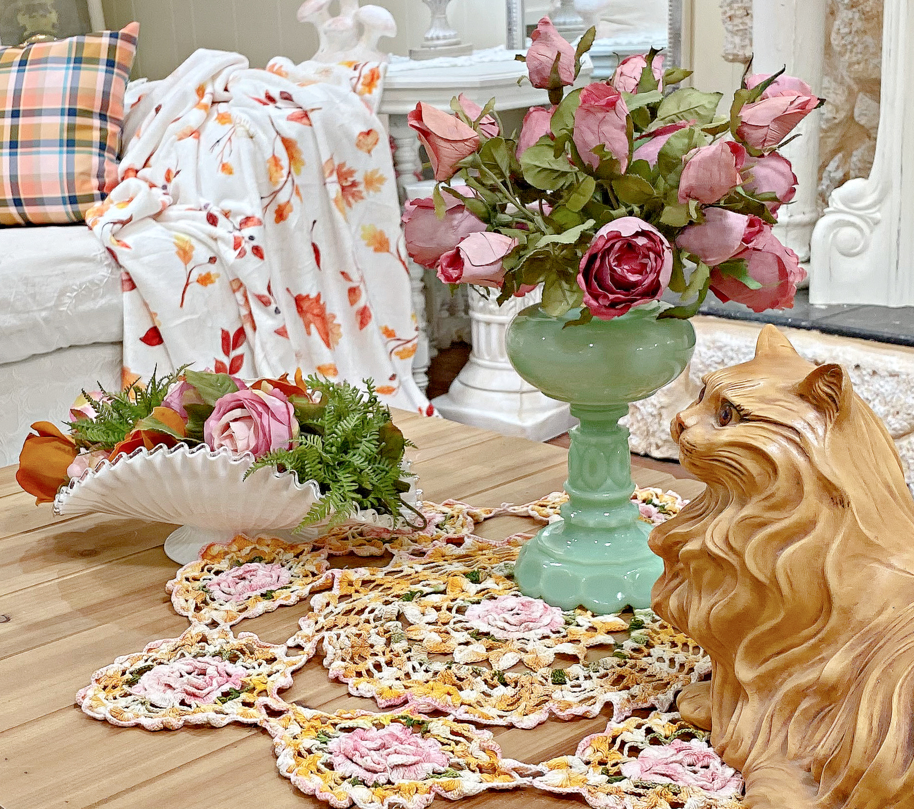 Penny's Vintage Home: Simple Autumn Coffee Table Vignette