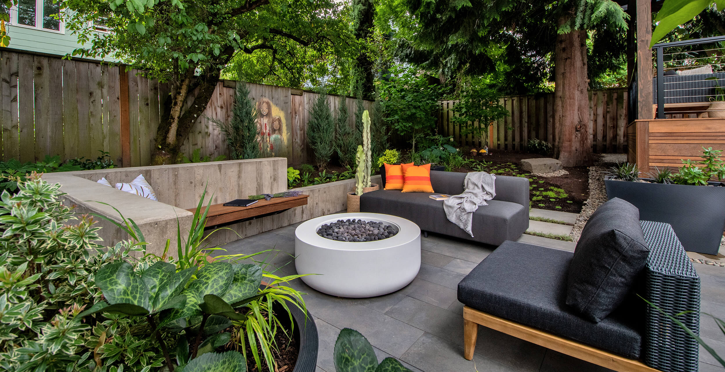 Portland Outdoor Fire Pit Design and Build | Backyard Fireplaces | Drake's 7 Dees