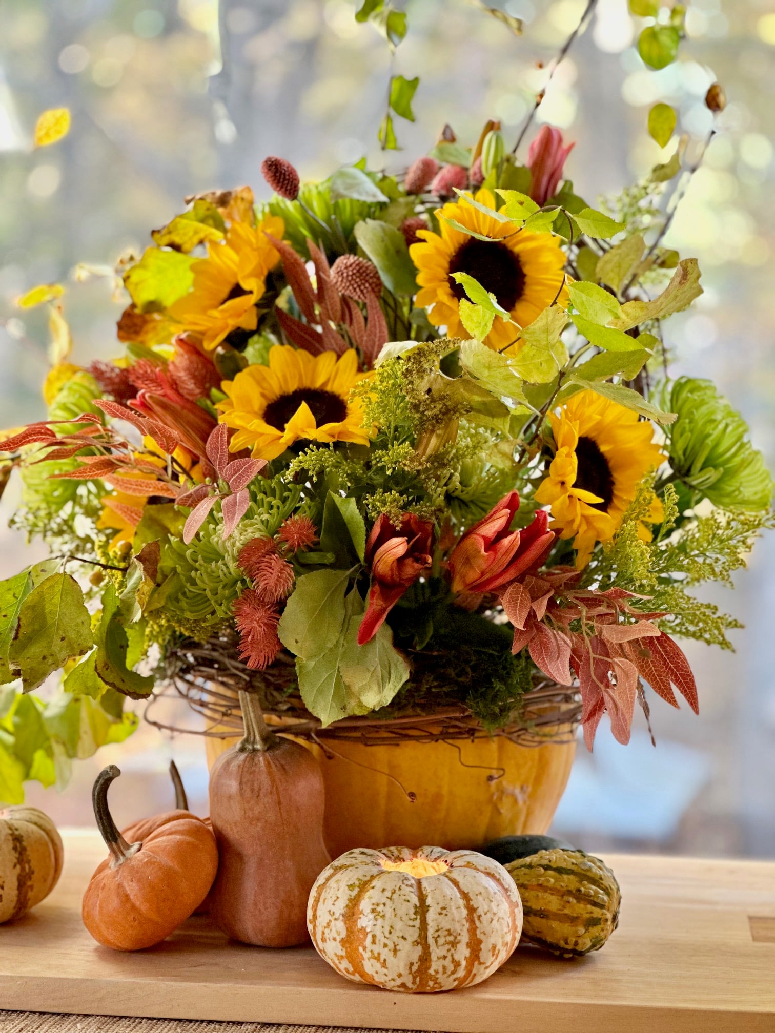 Pumpkins with Flowers: 7 Decorating Ideas I've Created for Fall - Celebrated Nest