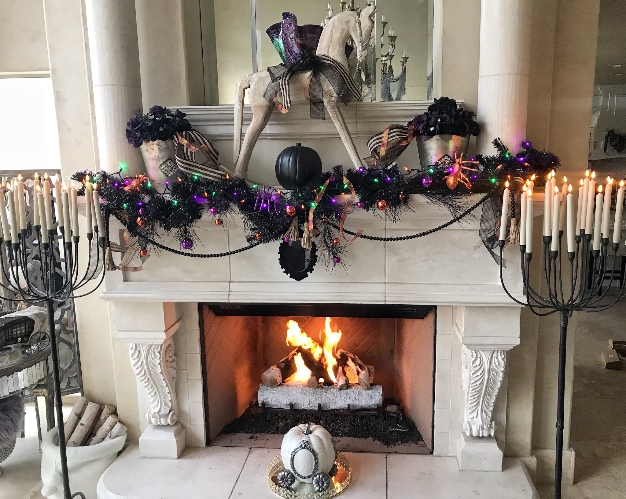 Purple Chocolat Home: My Halloween Mantel 2021