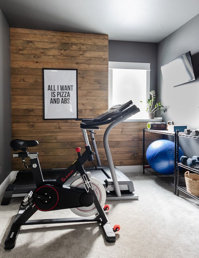 Room Minimal Home Workout Equipment Living Room Mini Gym Room Interior Minimalist Home Gym Equipment