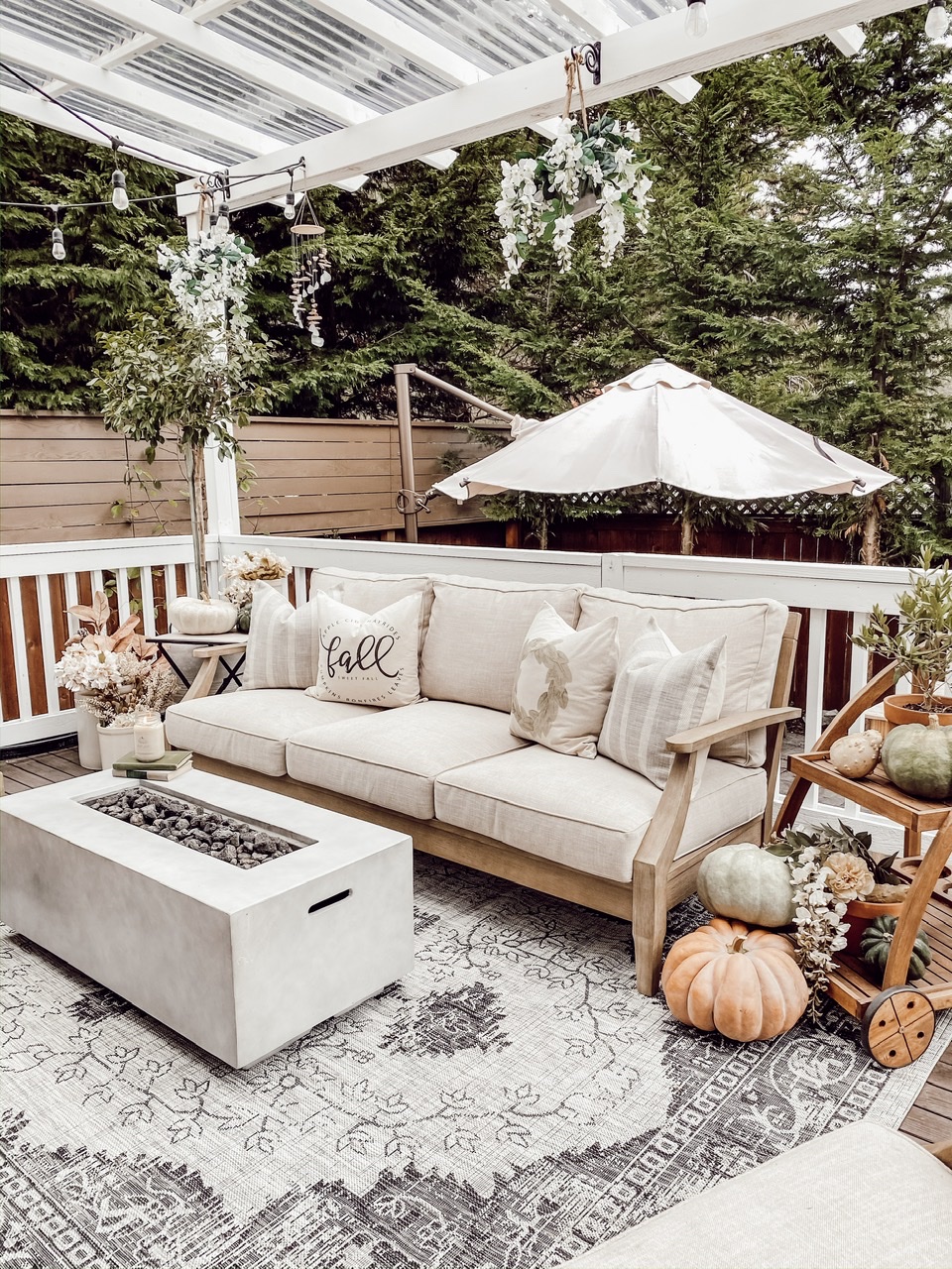 Rustic Farmhouse Outdoor Patio Set Creating A Cozy Fall Patio A Farmhouse Style Outdoor Living