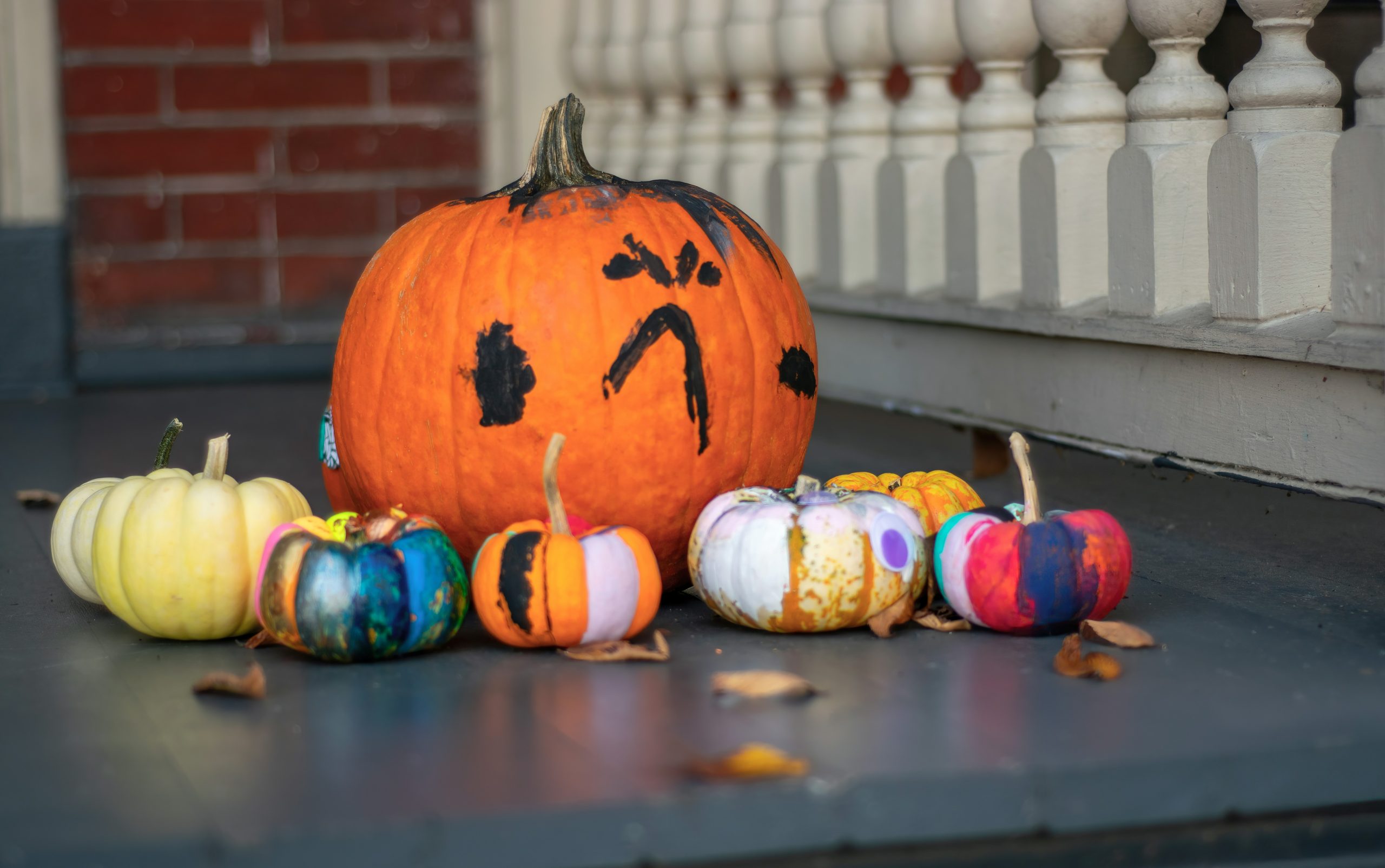 Seasonal pumpkin decorations