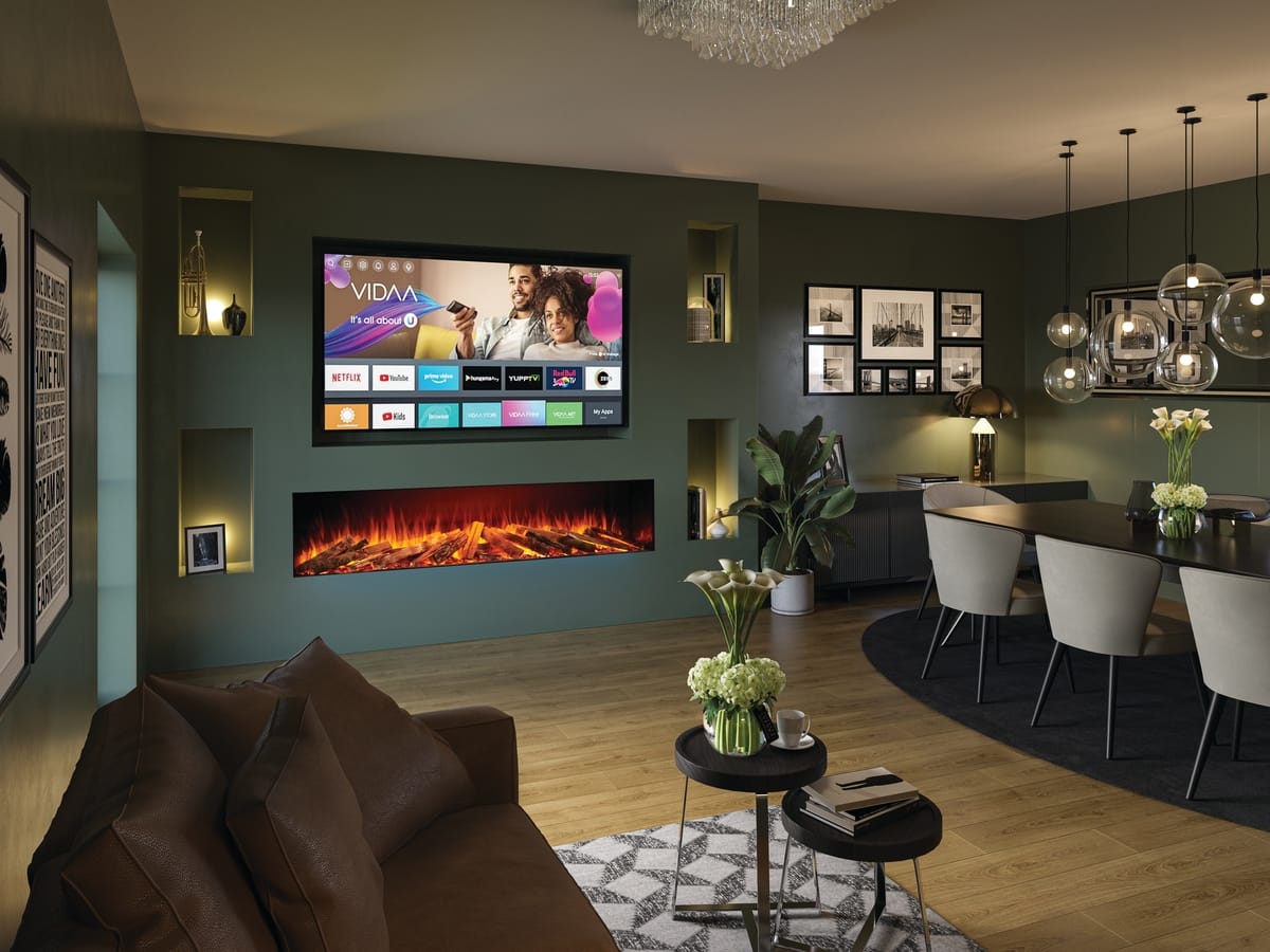 Stunning Media Wall Ideas with Integrated Fireplaces - Battlesbridge