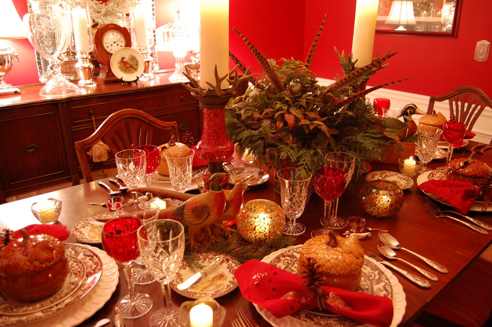 Thanksgiving Tablescape with Spode, Woodland China – Between Naps on the Porch
