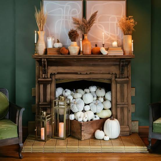 Two Ways to Dress Up Your Fireplace and Mantel for Halloween | HGTV