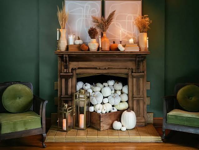 Two Ways to Dress Up Your Fireplace and Mantel for Halloween | HGTV