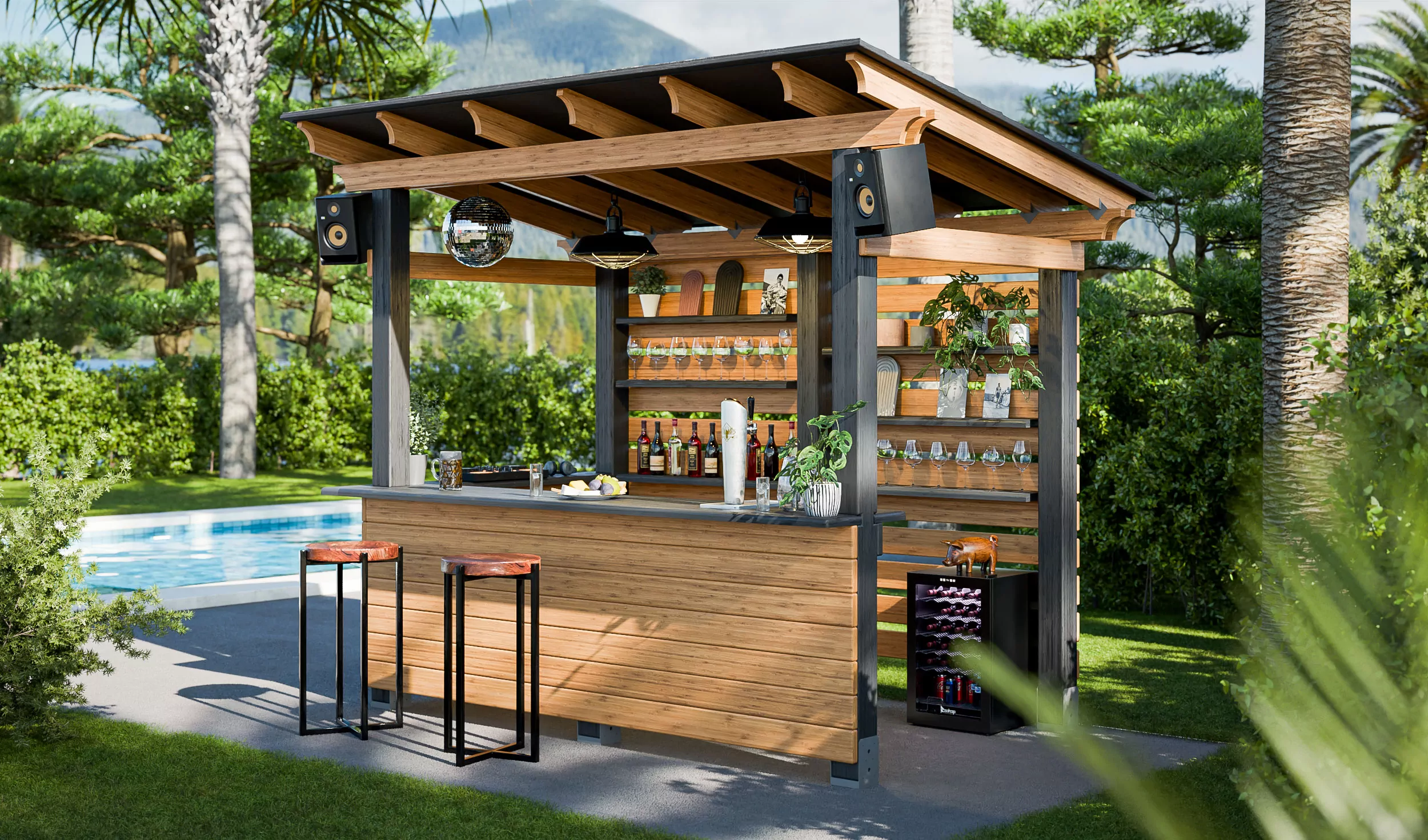 11 Free DIY Outdoor Bar Plans - Craftcamp™