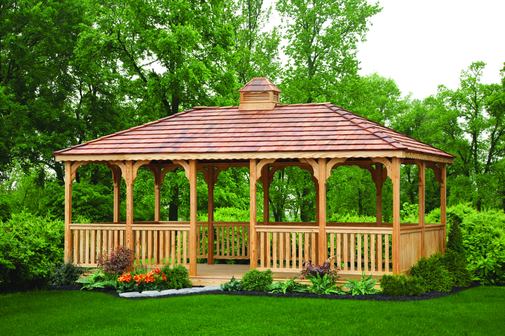 14' x 20' Rectangle Treated Pine Gazebo