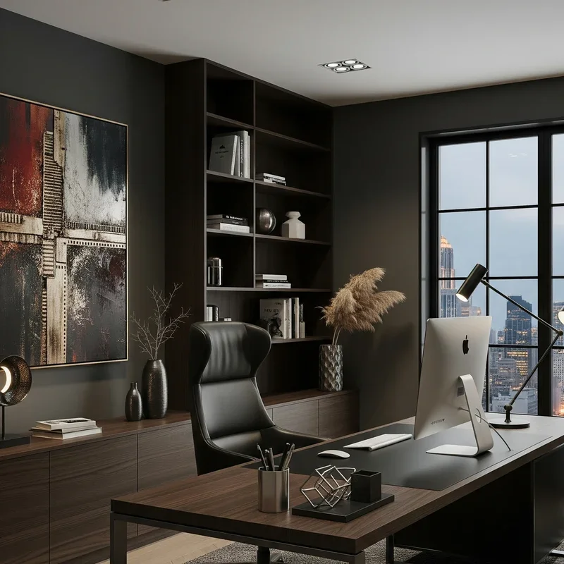 15 Dark Office Ideas for a Bold and Modern Workspace