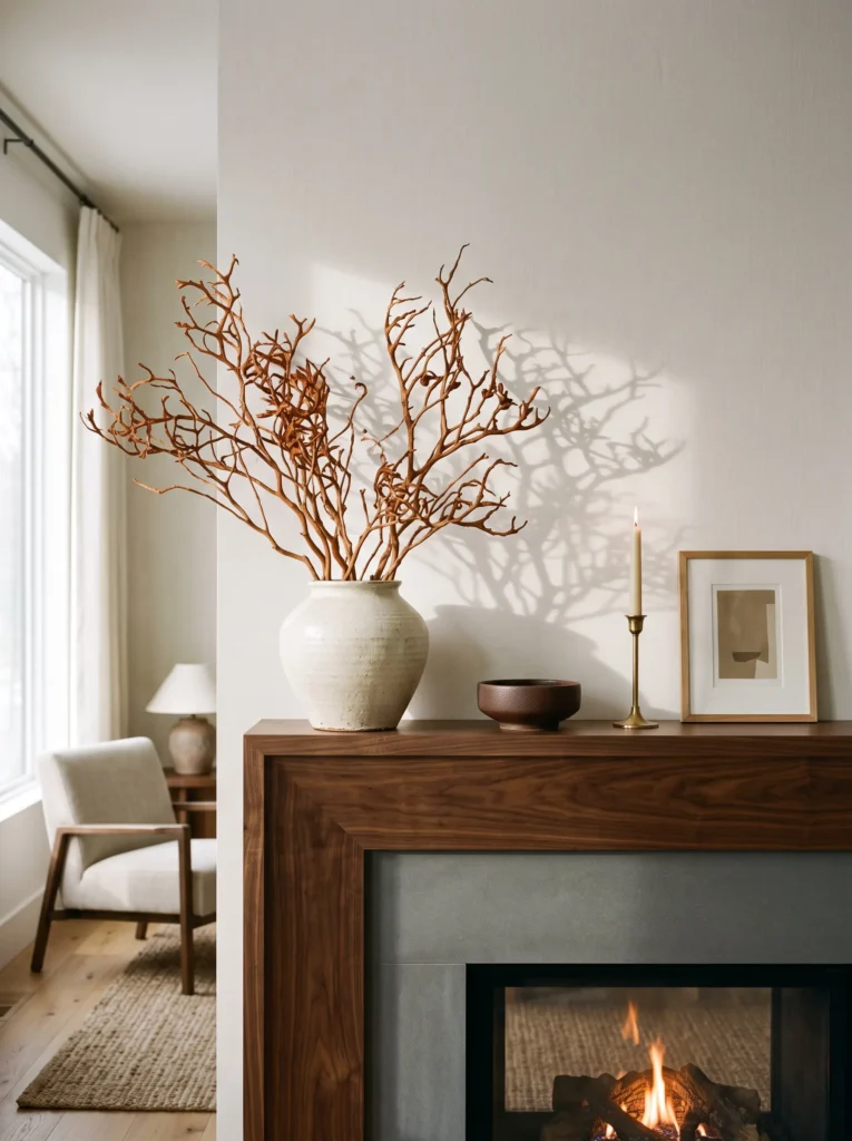 15 Fall Mantel Decor Ideas That Actually Feel Designed - Dreamy Home Studio