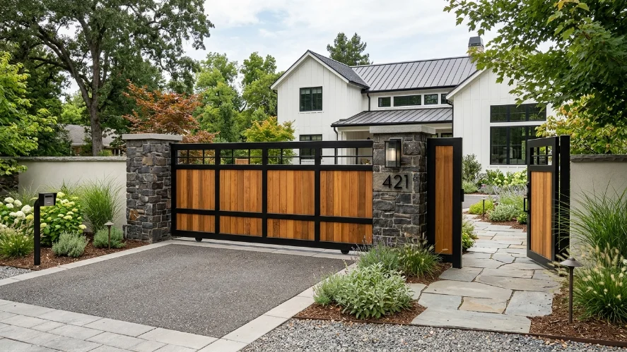 7 Modern Farmhouse Gate Ideas for Real Front Yards | CozydecorTip
