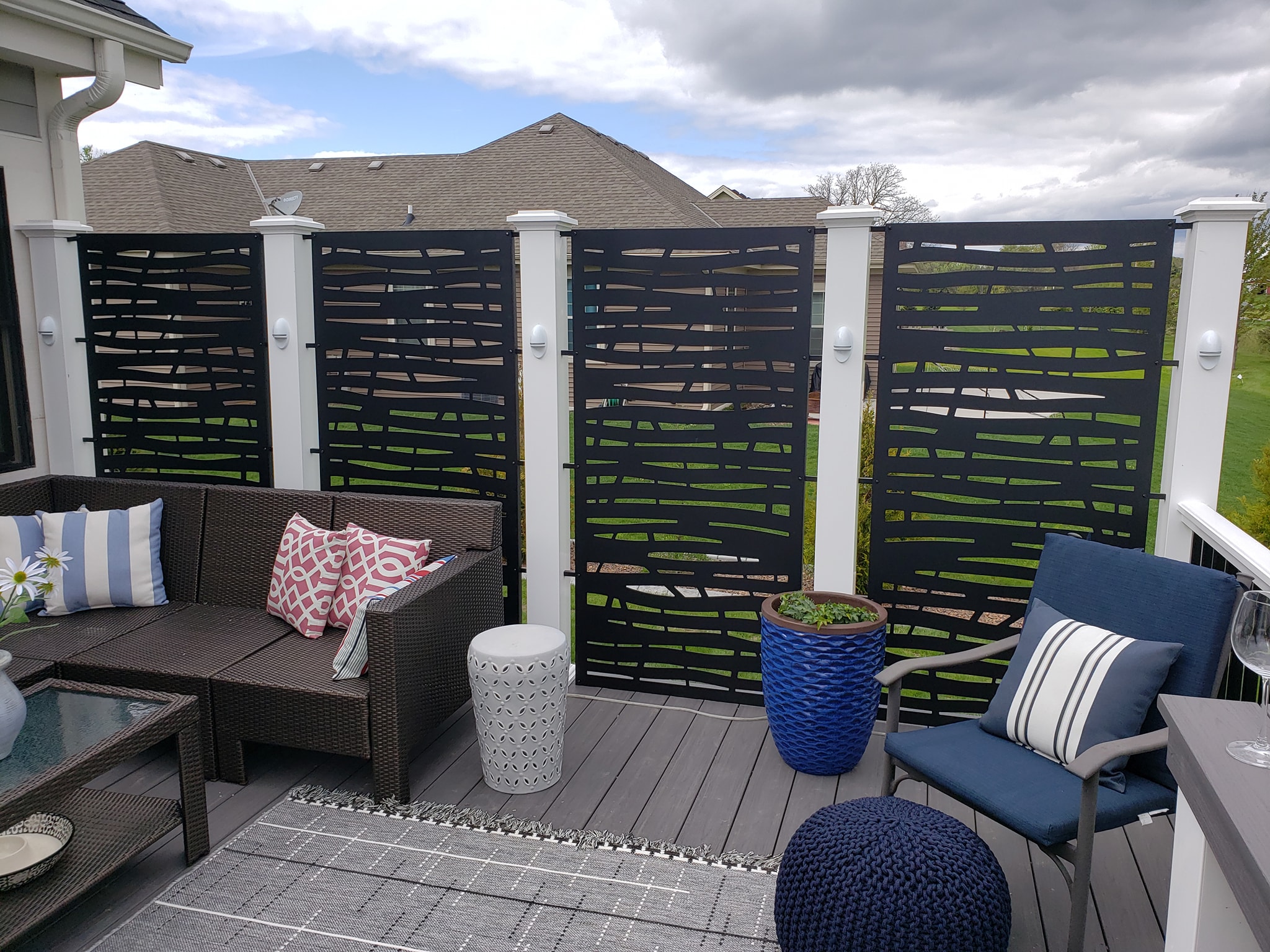 Azek Deck w/ Privacy Screen & Custom Bar – Kirch Improvements, LLC