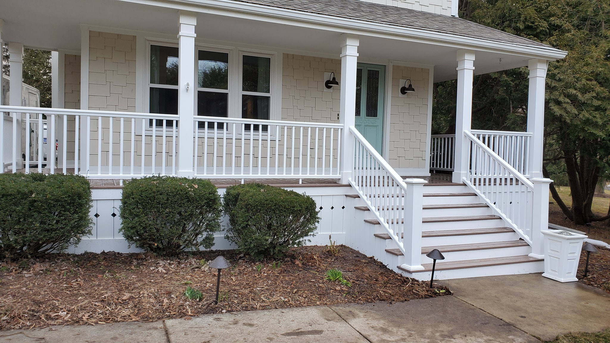 Azek Porch – Elm Grove w/ Custom Skirting – Kirch Improvements, LLC