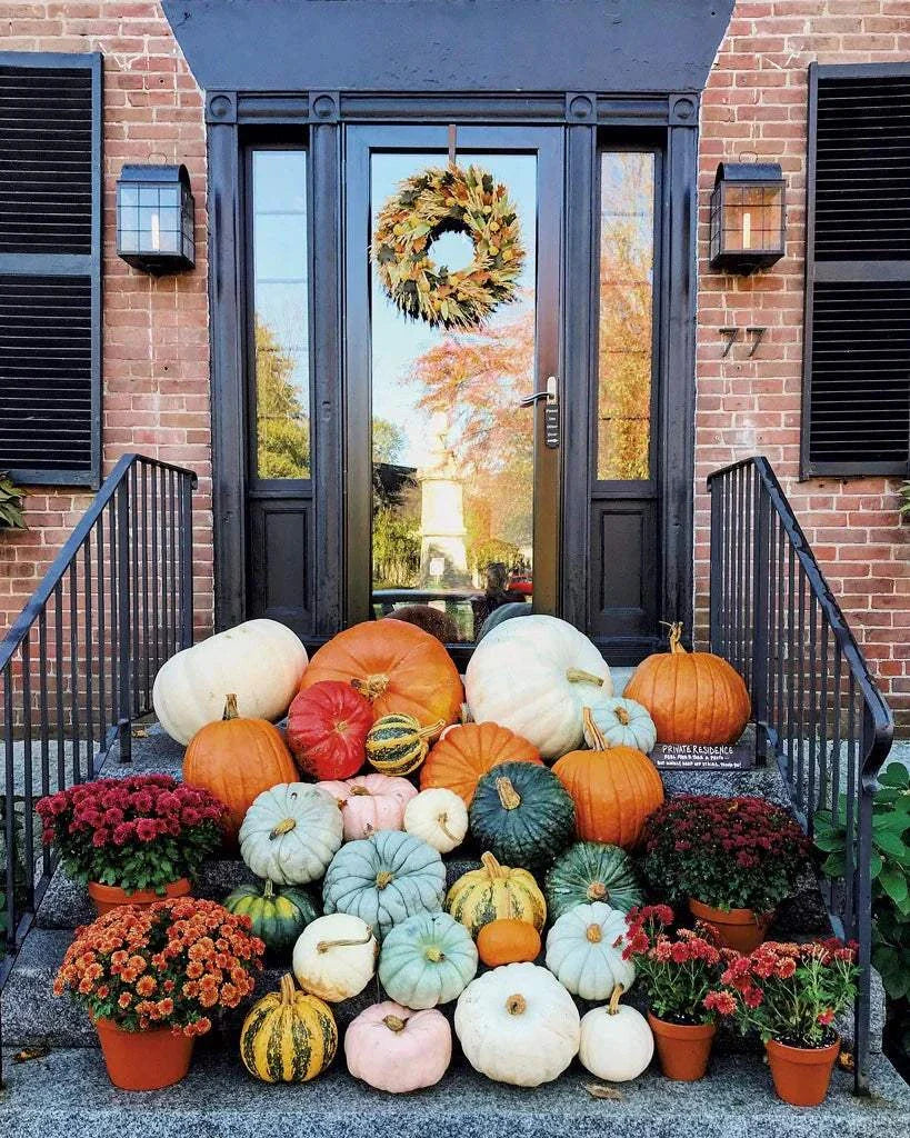 🎃 beautiful and elegant Pumpkin Porch displays – Pumpkin Door Designs