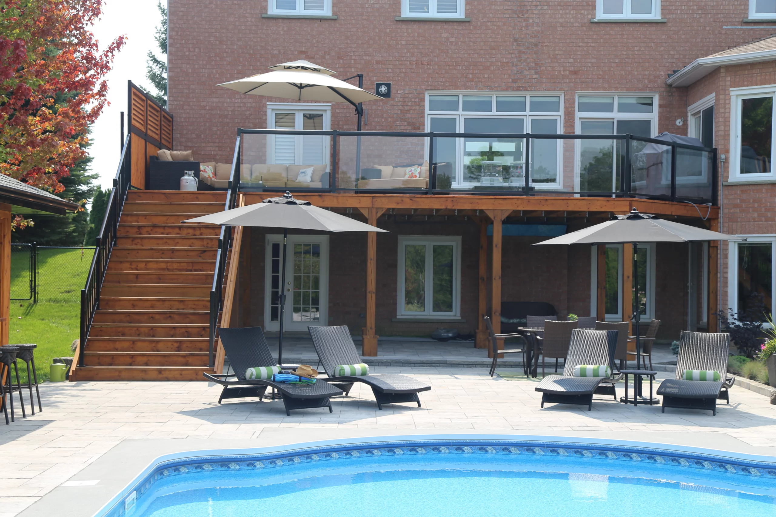 Combining Stonework and Decking for a Multi-Level Yard | MPS