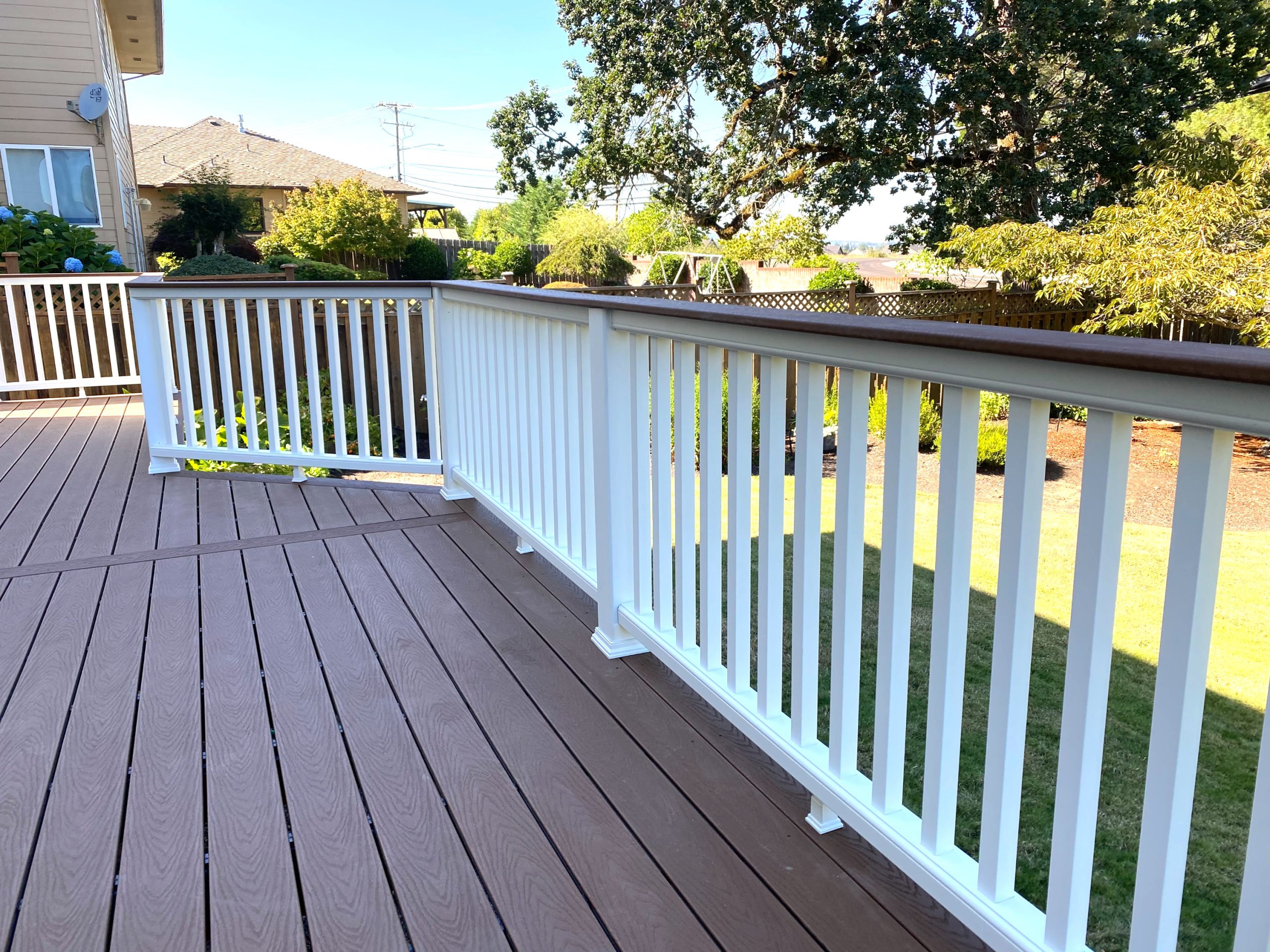 Composite Deck Railing Installation in Salem, OR | Wilkins Fences and Decks