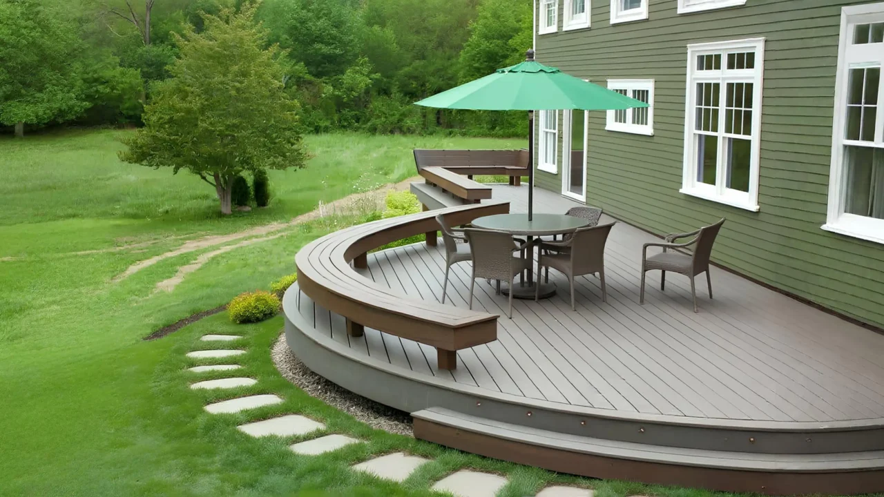 Curved Deck Construction in Cincinnati, OH | Deck Guys