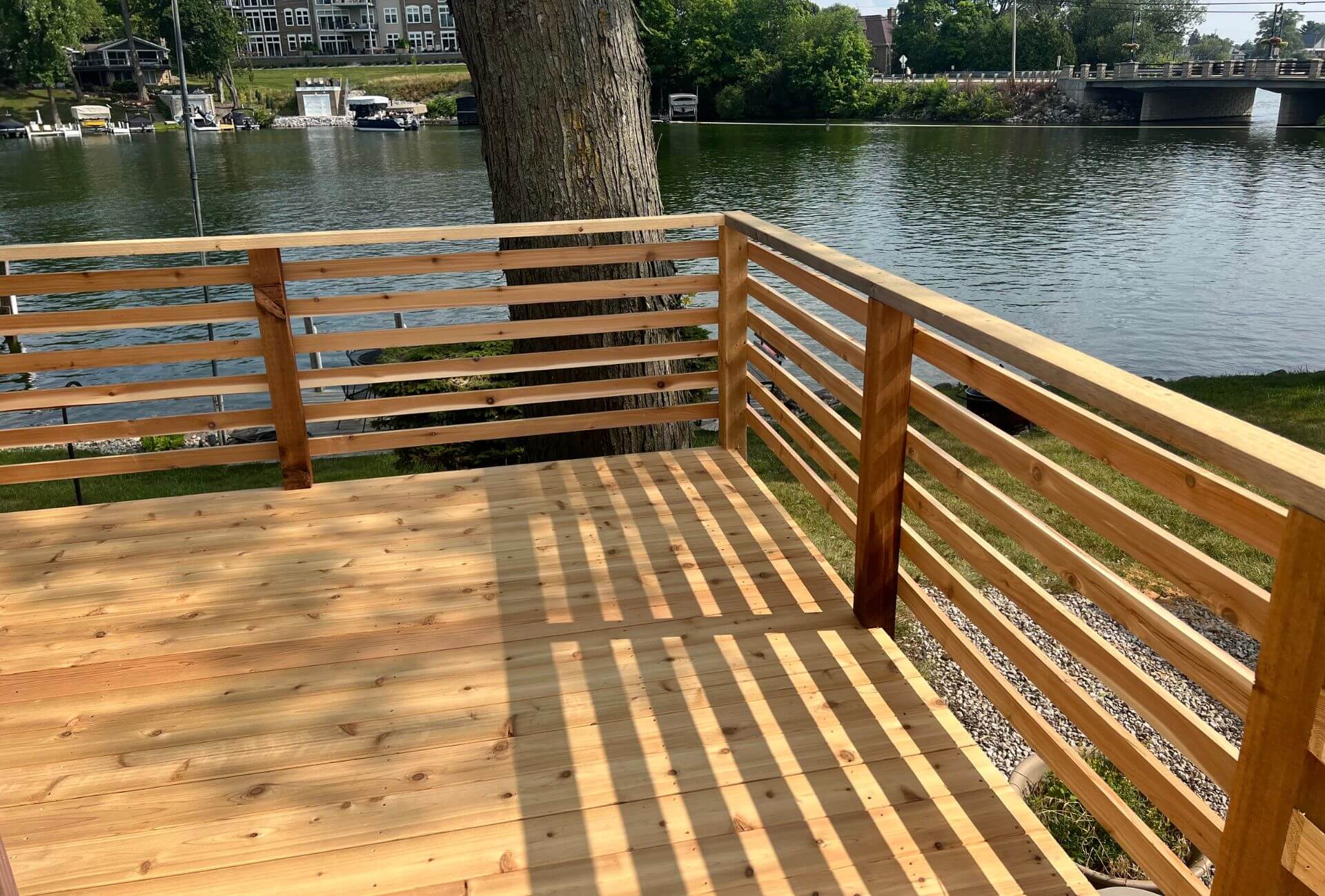 Custom Deck with Railing - Chuck's Fence