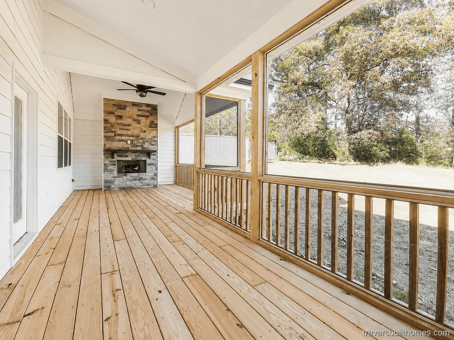 Designing an Outdoor Fireplace for Your Covered Porch | Travars Built Homes