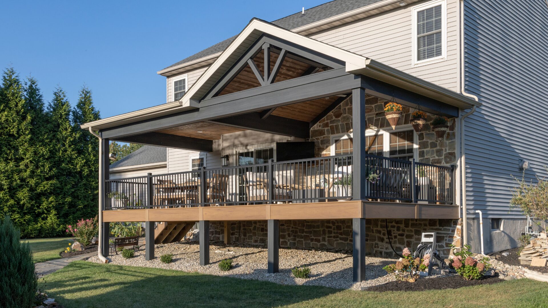 Elevated Covered Deck | Deckcraft Plus