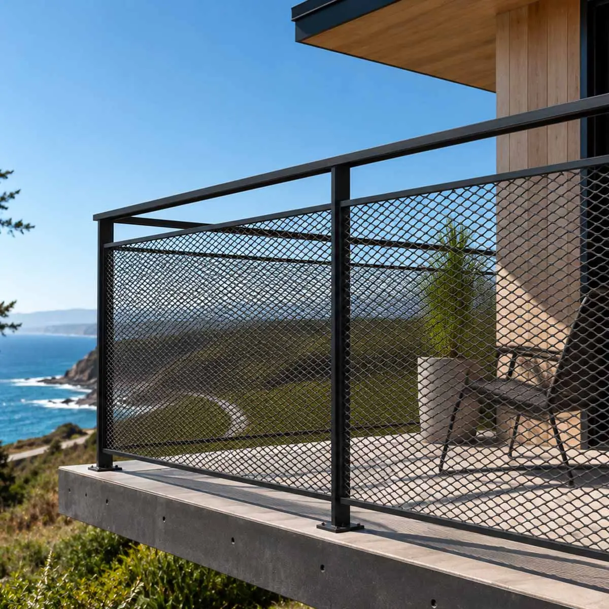 Expanded Metal Mesh Railings & Guardrails | TBK Metal