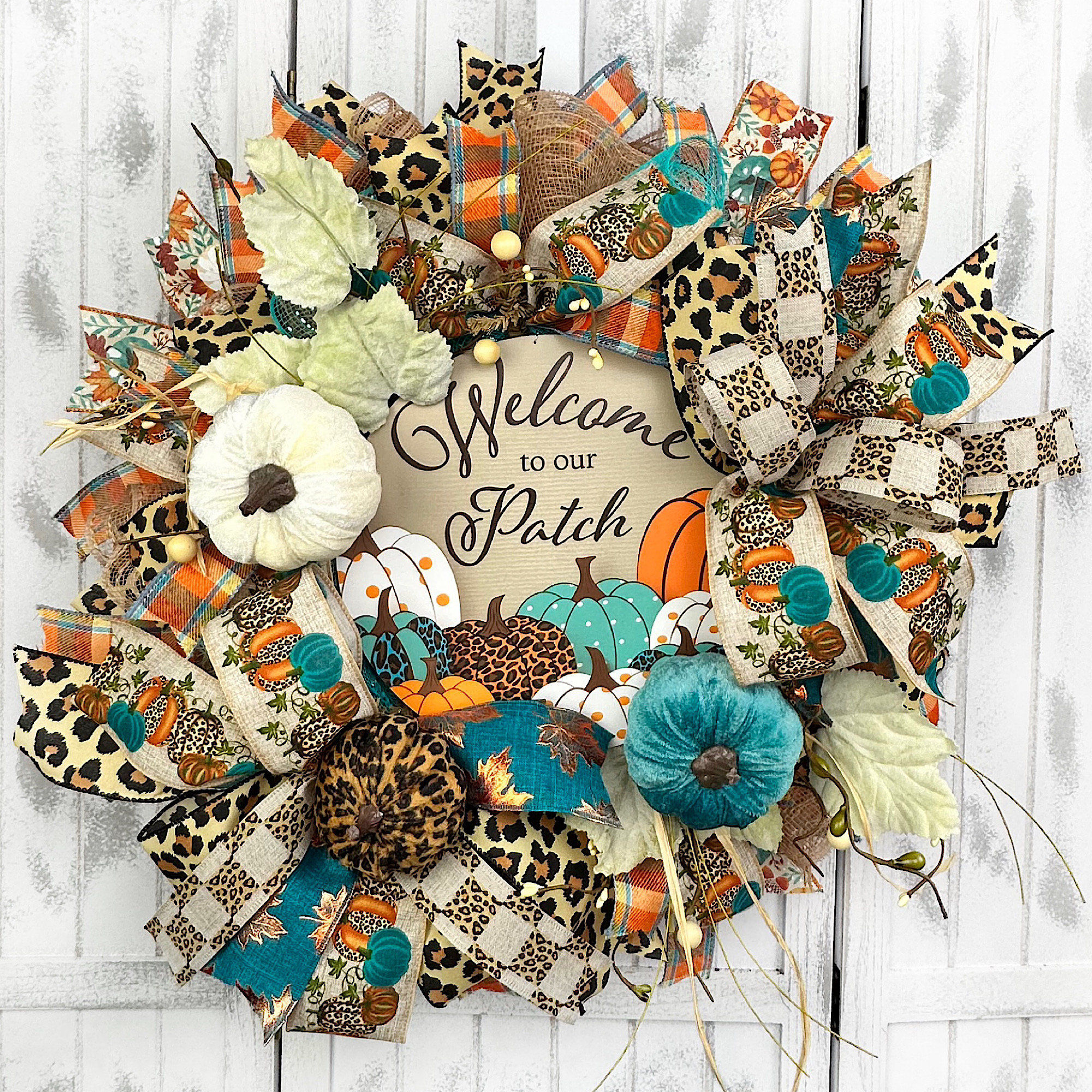 Fall decorations Fall Wreaths for Front Doors, 18-Inch Thanksgiving/Fall Wreath 18”