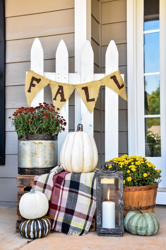 Fall Farmer's Market Inspired Front Porch