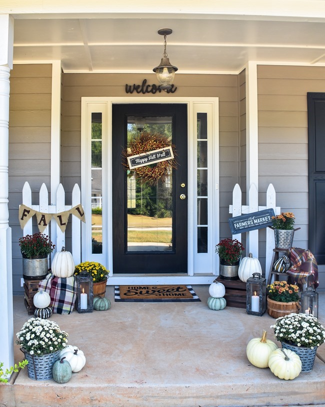Fall Farmer's Market Inspired Front Porch
