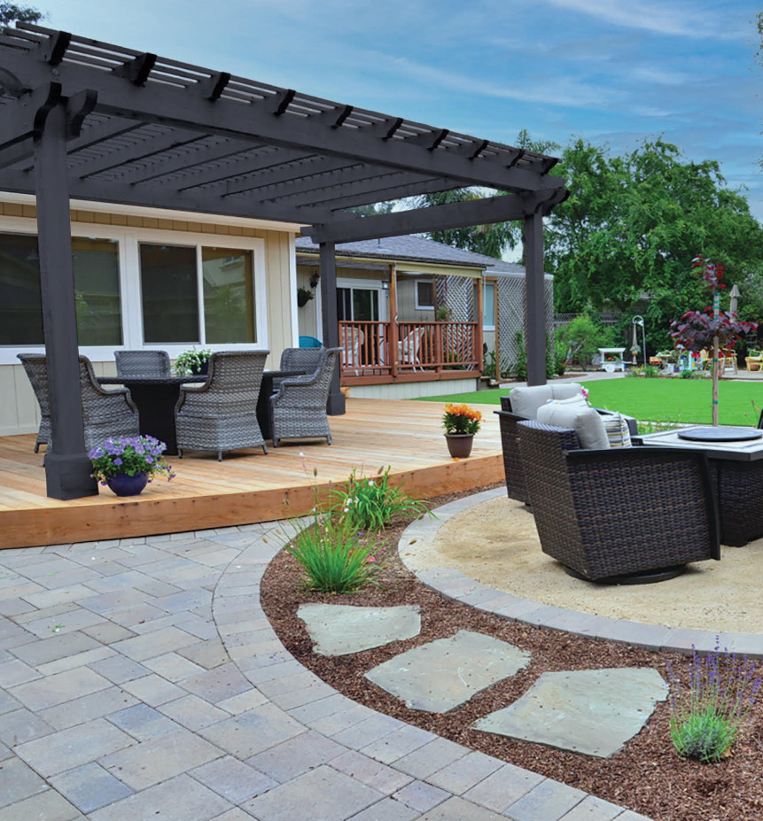 Half Moon Bay Patio Covers | Black Diamond Paver Stones & Landscape