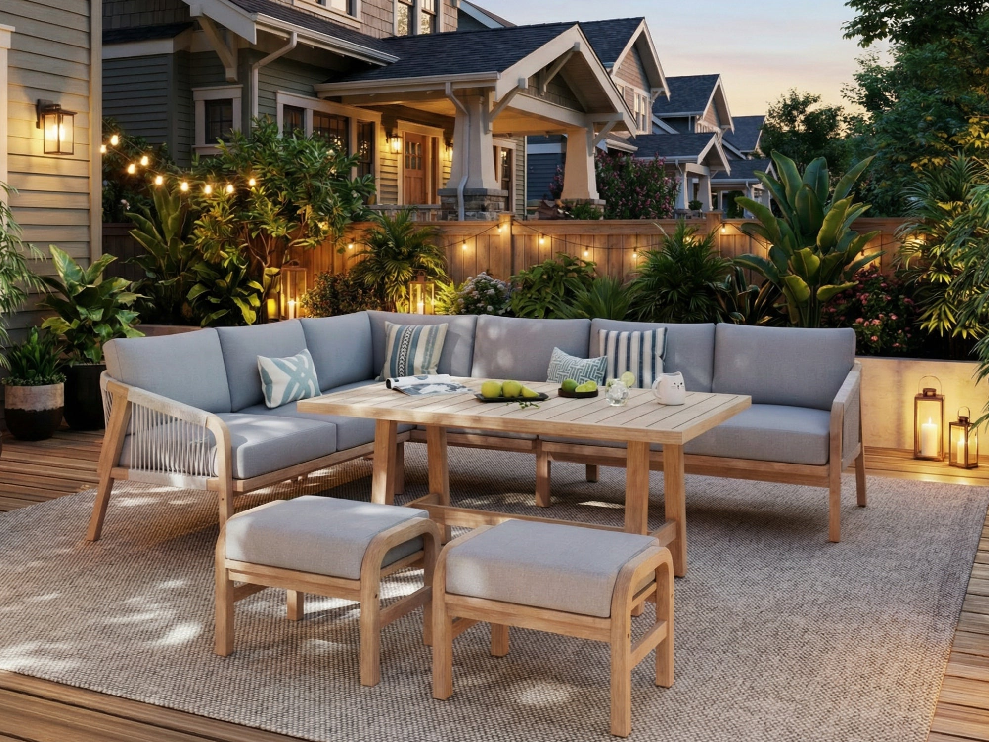 How to Arrange Your Patio with a Conversation Set and Dining Table?