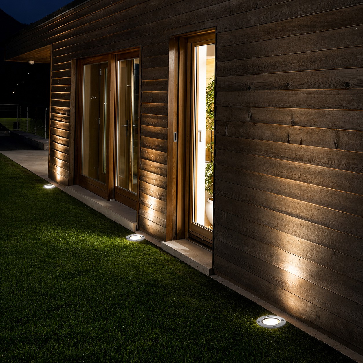 LED Inground Lights Outdoor, Low Voltage Landscape Lighting, Waterproof Deck Lights, IP67 Recessed Ground Light - Nook Lights