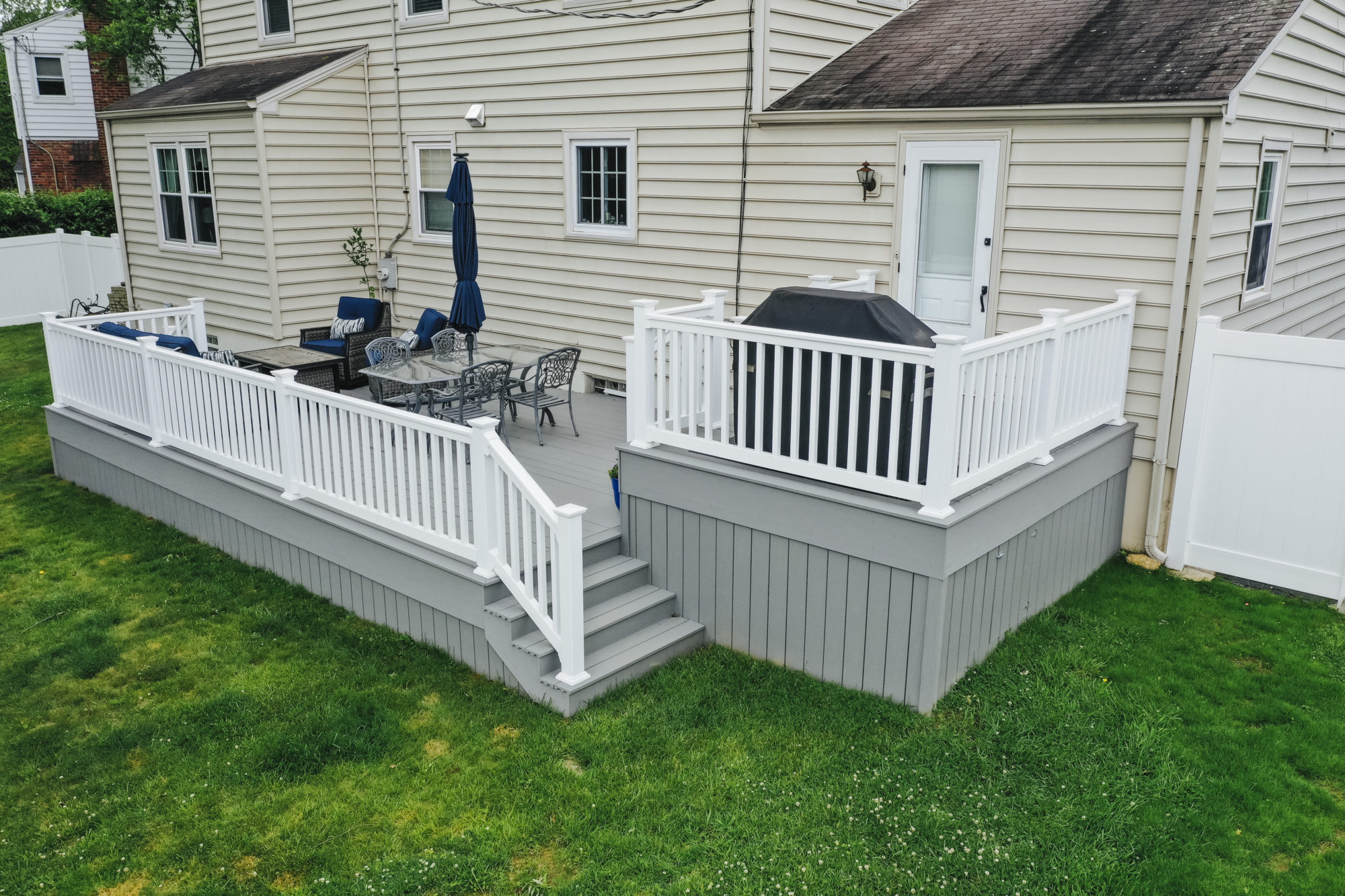 Multi-Level Deck With Grill Platform - Havertown, PA
