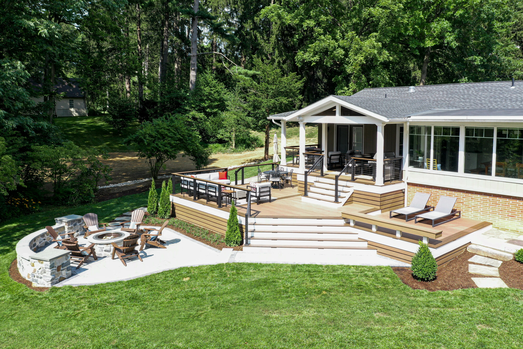 Multi-Level Modern Deck - Lancaster, PA - Integrous Fences and Decks