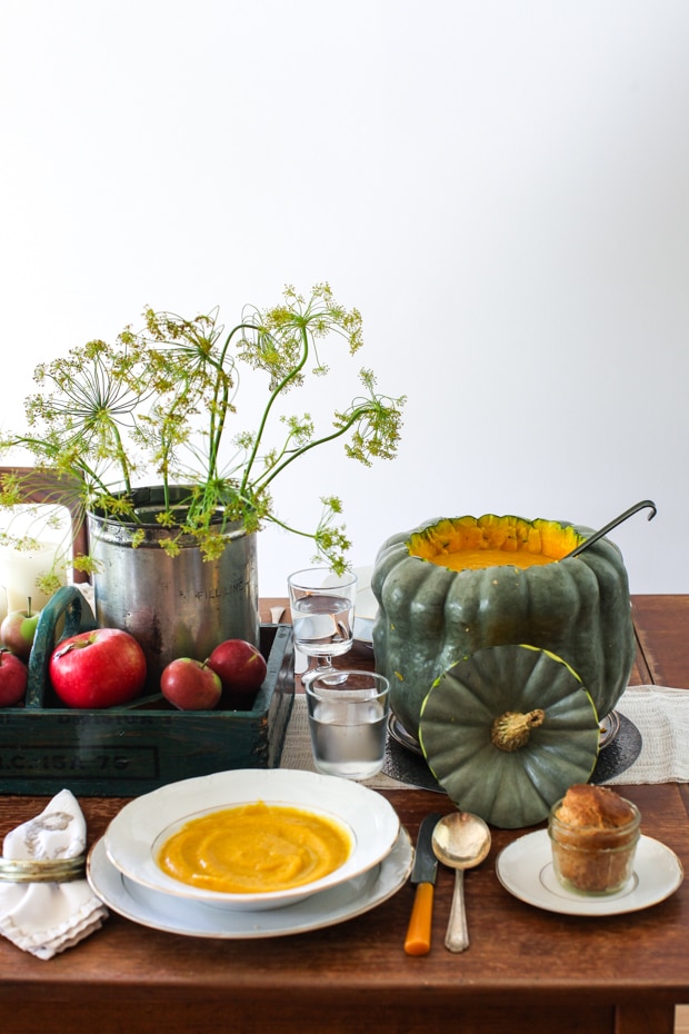 My thrifty Thanksgiving tablescape - Simple Bites